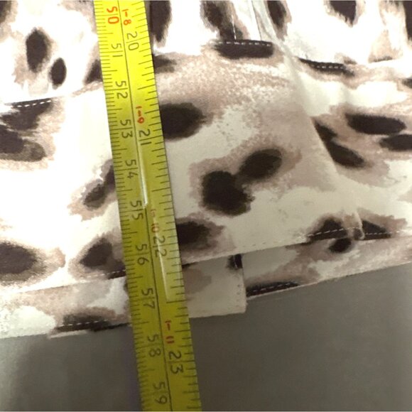 Leopard Print Denim Jacket With Studded Collar By Chicos 0=Small or 4 - Picture 7 of 7